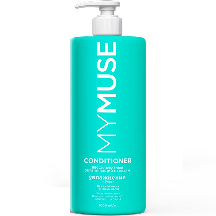 Беcсульфатный укрепляющий бальзам MYMUSE 1000 мл 145013