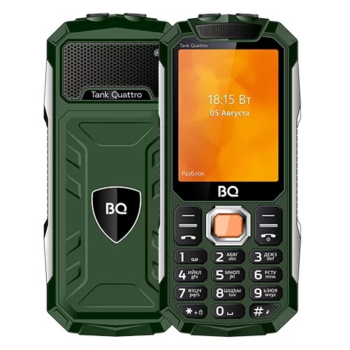 Телефон BQ 2819 Tank Quattro Green