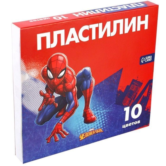 Пластилин 10 цветов 150 г «Супергерой», Человек-паук 5059060