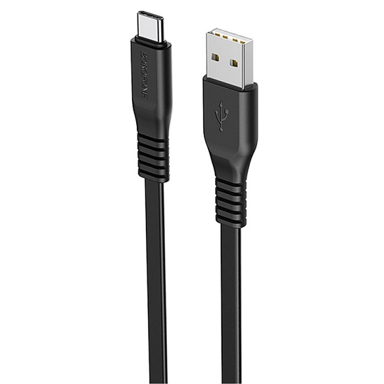 Кабель USB <--> Type-C 1.0м BOROFONE BX23 Wide, черный