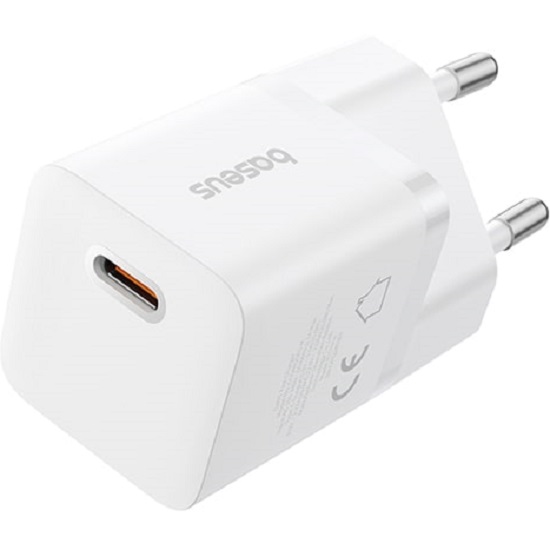 Сетевое ЗУ 1Type-C BASEUS GAN5 P10110909213-00 белый, 25W