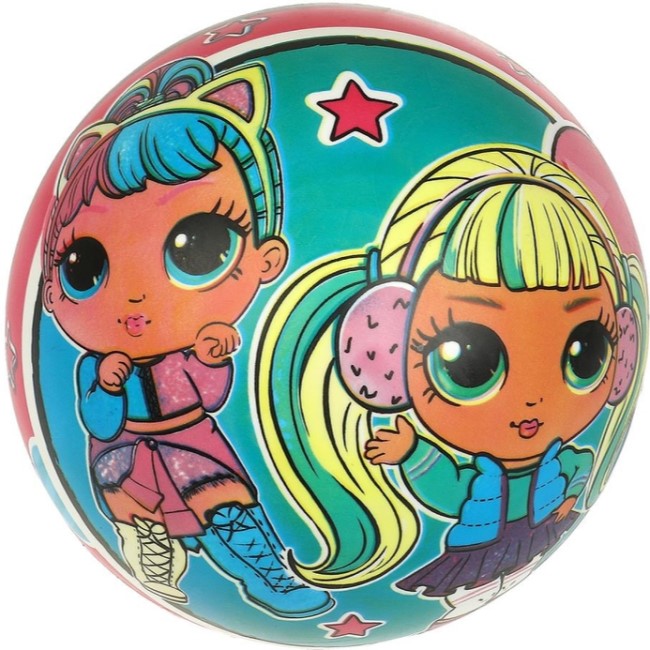 Мяч пвх 23 см куклы-модницы полноцвет, в сетке ИГРАЕМ ВМЕСТЕ