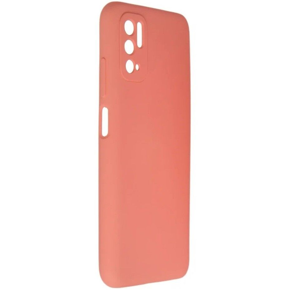 Задняя накладка PERO LIQUID SILICONE для Xiaomi POCO M3 Pro коралловый