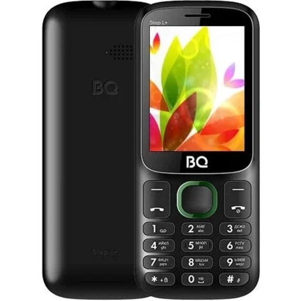 Телефон BQ 2440 Step L+ Black+Green