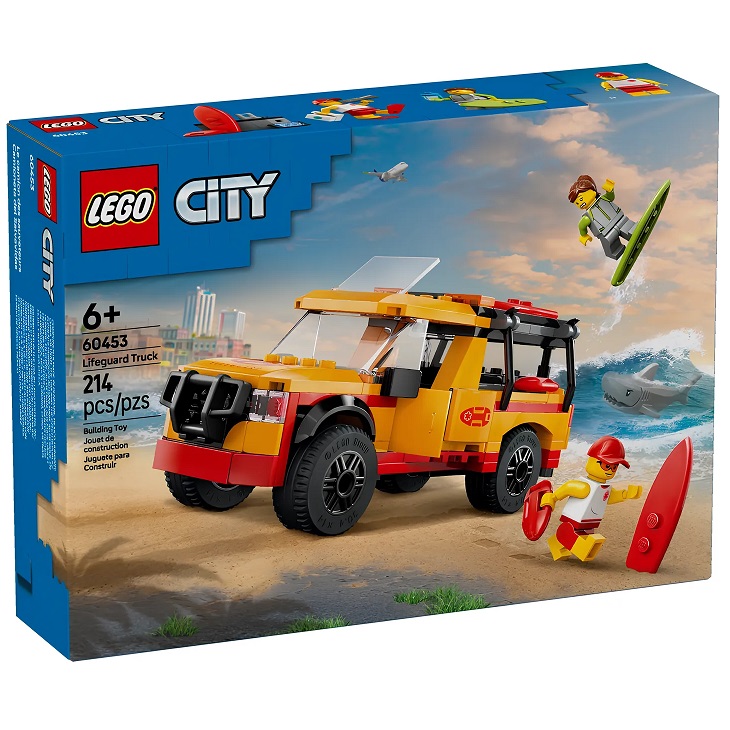 Конструктор LEGO CITY 60453 Пляжный спасательный грузовик для спасателей