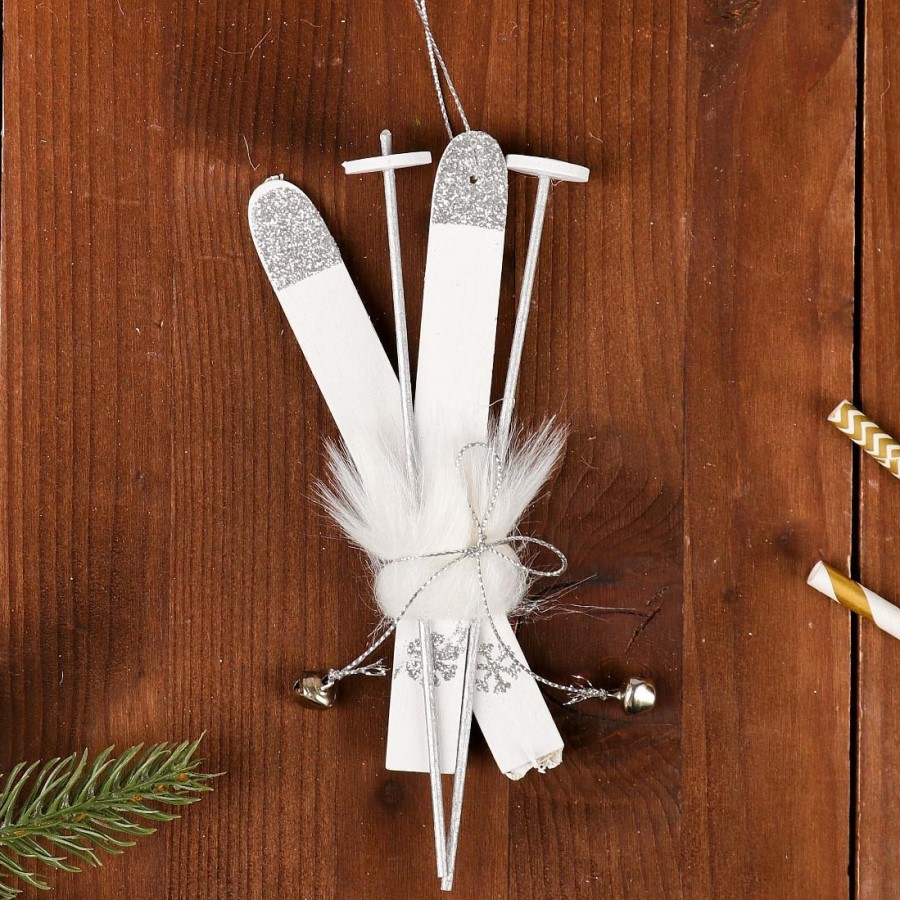 Подвеска новогодняя "Лыжи" длина: 15 см