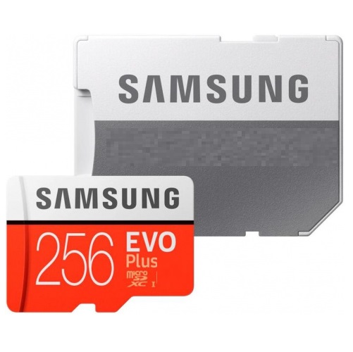 Micro SD 256Gb Samsung Class 10 Evo Plus U3 (R/W 130 MB/s) + адаптер SD (MB-MC256KA/EU)