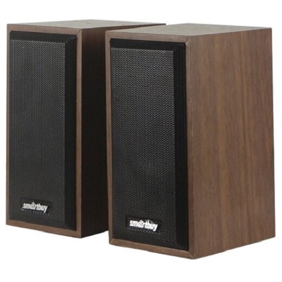Колонки 2.0 SMARTBUY ONE SBA-102 дерево, коричневый (2*3Вт)