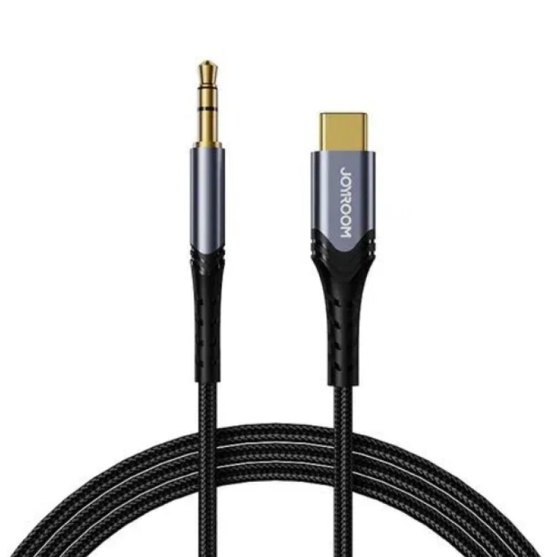 Кабель Jack 3.5 <--> Type-C  1.0м JOYROOM SY-A03 черный