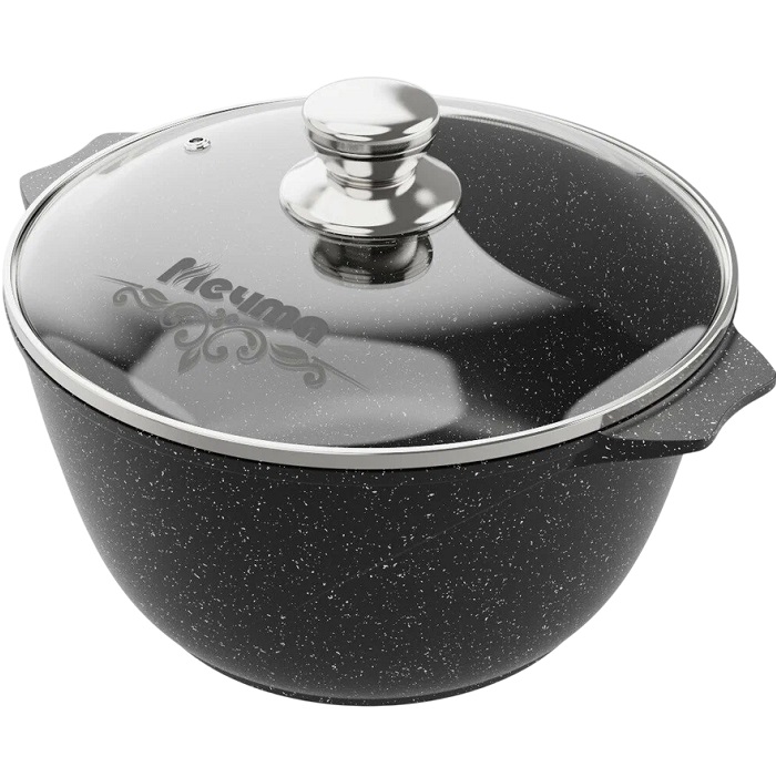 Кастрюля 3л МЕЧТА Гранит black арт.43802