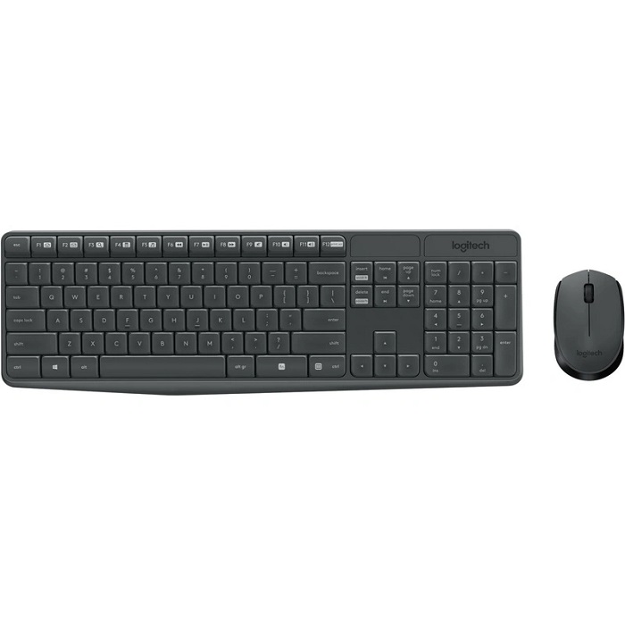 Клавиатура+мышь БП LOGITECH MK235, серая (1/8) (920-007949)