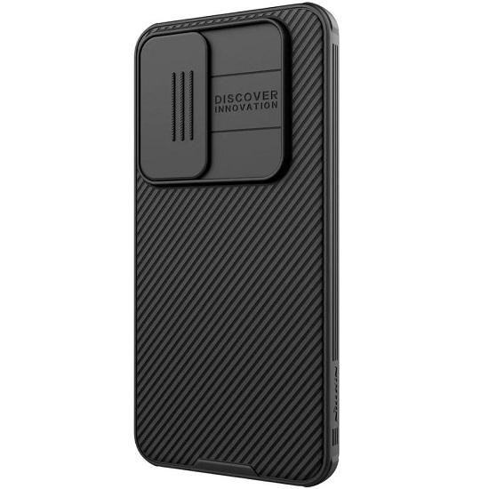 Силиконовый чехол Nillkin для Samsung Galaxy S24 FE black противоударный с защитой камеры