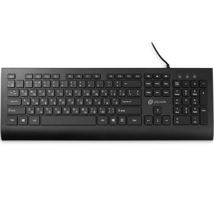 Клавиатура OKLICK 155M черный