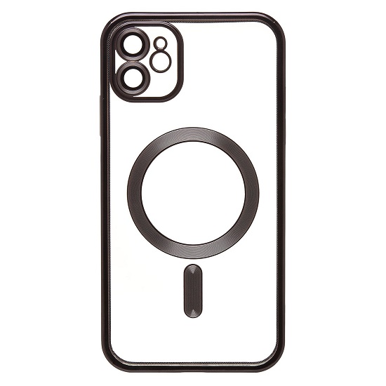 Задняя накладка SM027 SafeMag для iPhone 11 (black) (232390)