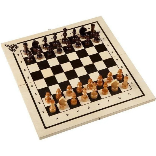 Игра 2 в 1 "Шахматы, нарды" (400*210*35) Шк-2