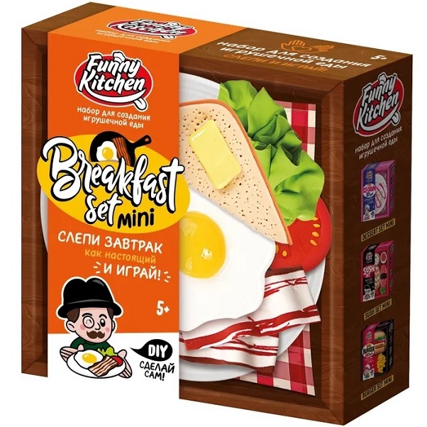 Набор для лепки «Slime Лаборатория» Funny Kitchen Breakfast set mini SS500-40243 
