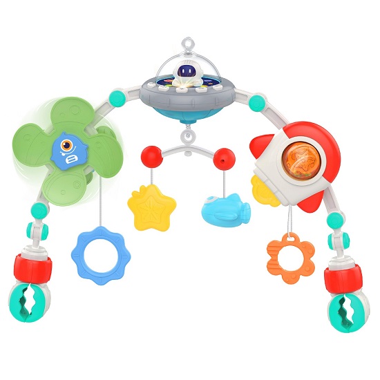 Дуга развивающая «Elefantino», 108 мелодий, подвесные игрушки, свет. эффекты 48*12*36 см