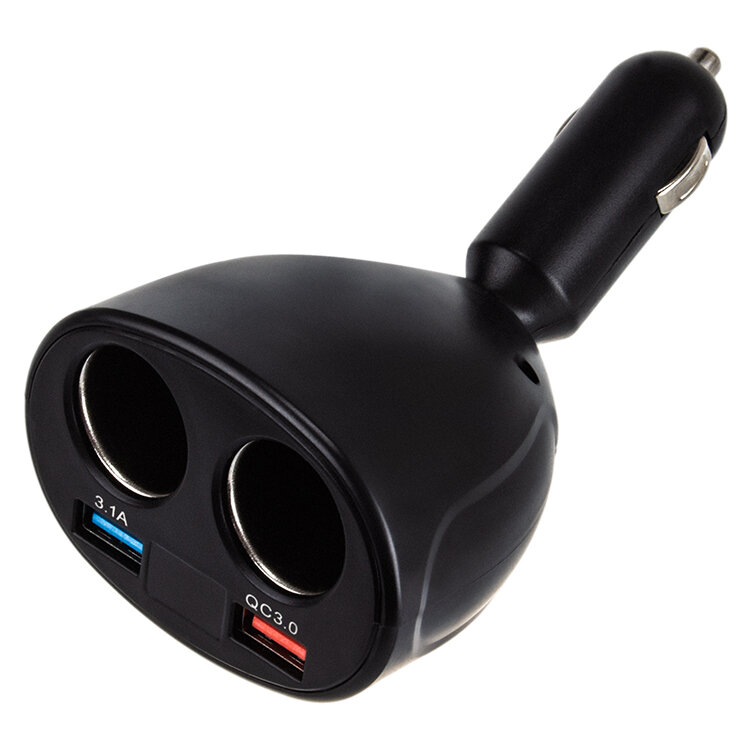 Разветвитель прикуривателя WALKER WSC-31, 100Вт