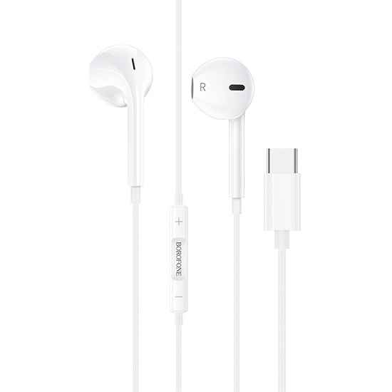 Наушники BOROFONE BM60 белые, Type-C