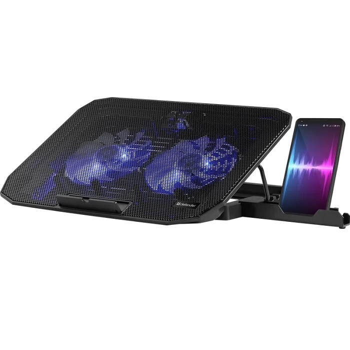 Подставка для ноутбука DEFENDER NS-513 15.6", 2 вентилятора, черный