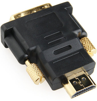 Переходник HDMI <--> DVI-D GEMBIRD (A-HDMI-DVI-1) позолоч., (в пакете)