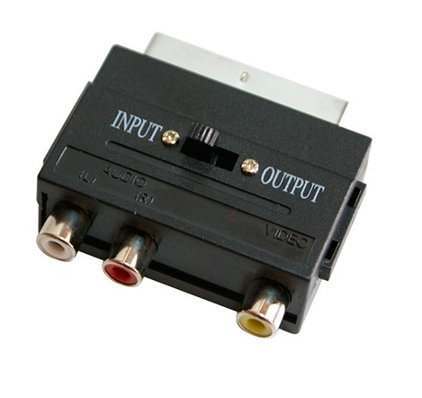 Переходник SCART <--< 3RCA Сигнал