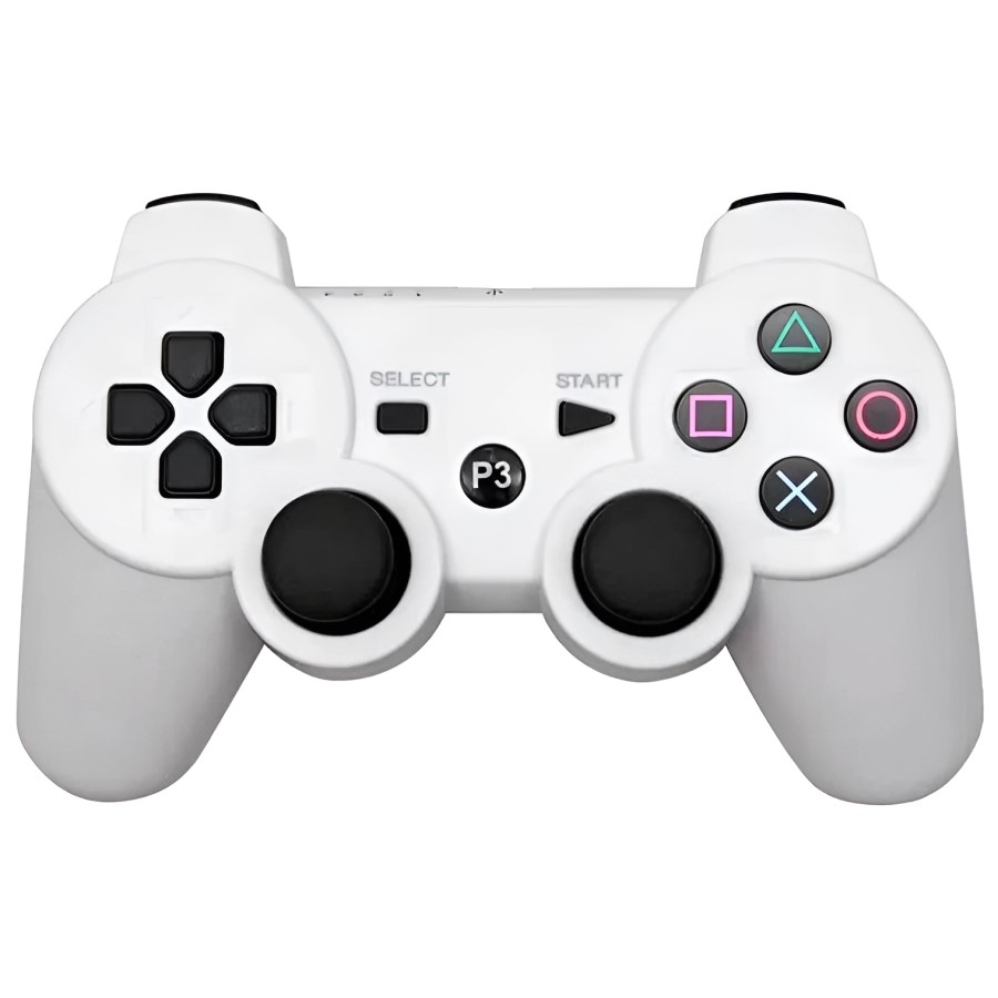 Геймпад БП для SONY PS3 Dual Shock White (не оригинал) (техпак)
