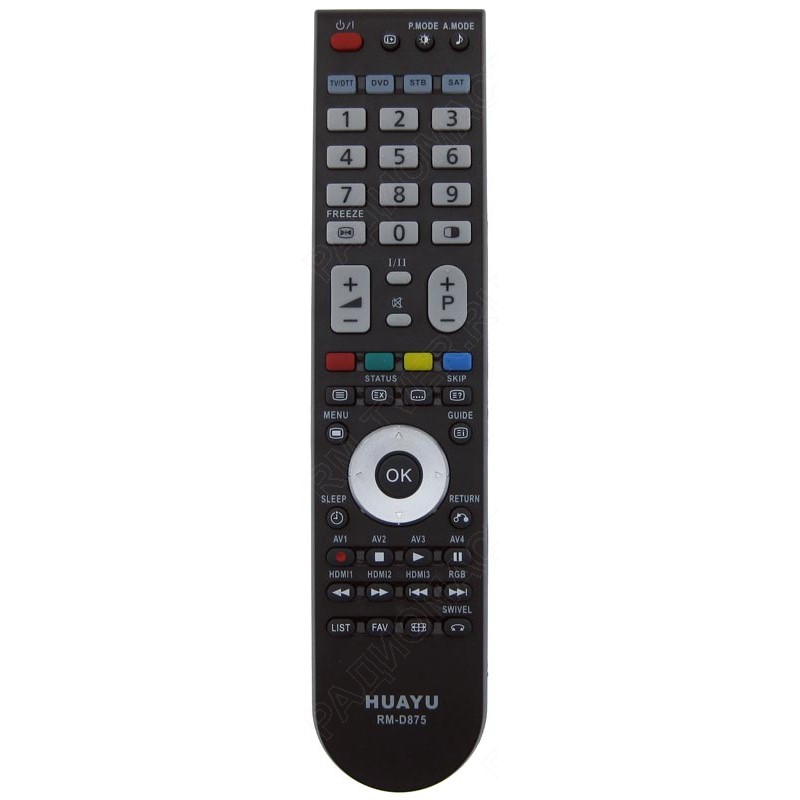 Пульт Huayu для Hitachi RM-D875 в корпусе CLE-999 универсальный TV