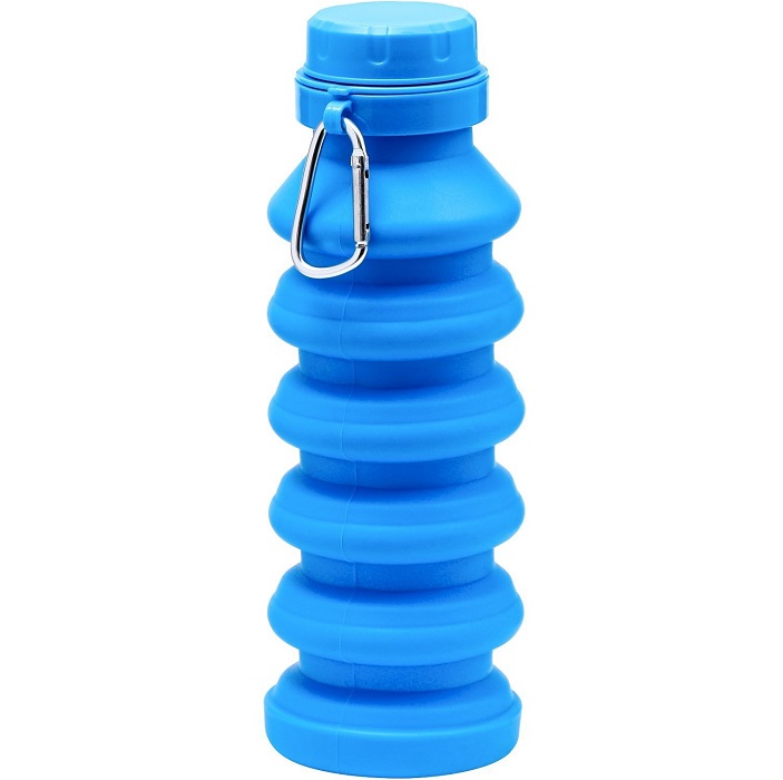 Бутылка для воды складная, 450 мл, 7 х 21.3 см, силиконовая  9313672