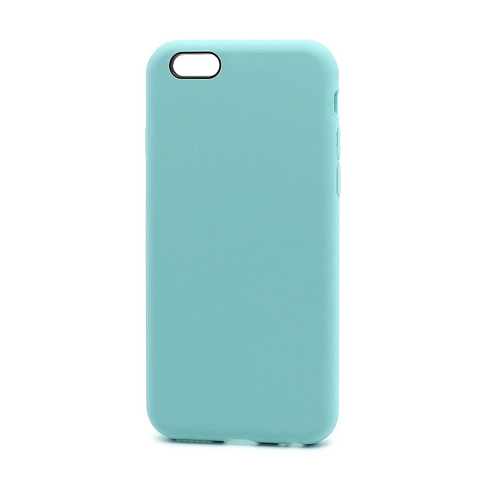 Силиконовый чехол SILICONE CASE для iPhone 6/6S (полная защита) (021) голубой