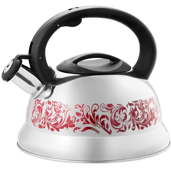 Чайник со свистком 3 л Webber BE-0520 из нержавеющей стали меняет цвет при закипании