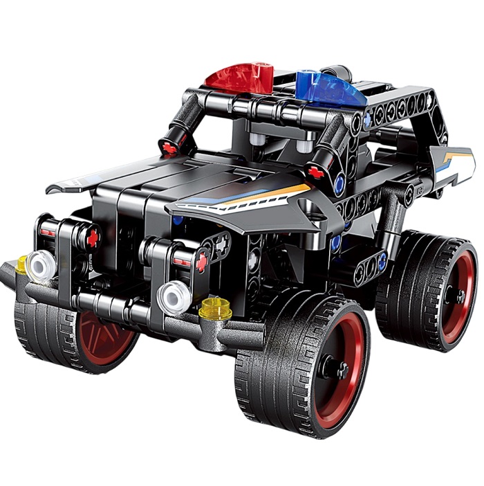 Конструктор UNICON Mechanics полицейский внедорожник инерционный, 213 деталей, 6+ 9321810