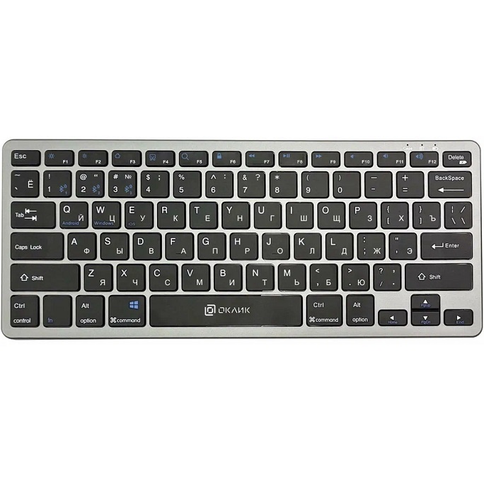 Клавиатура БП OKLICK 835S черный/серый (1696467)