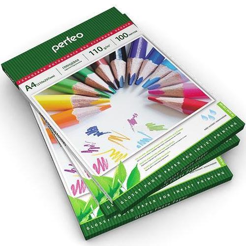 Фотобумага PERFEO (PF-GLA4-110/100)(G09) A4 110 г/м2 глянцевая 100л
