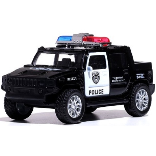 Машина металлическая "Полицейский джип", масштаб 1:43 , инерция