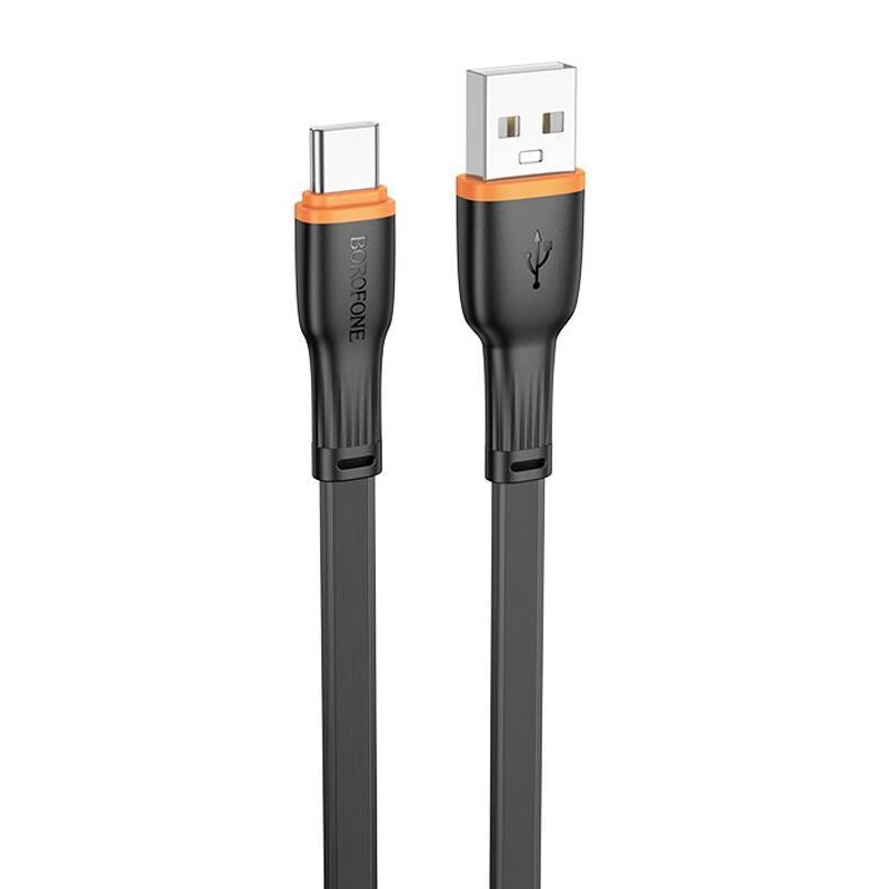 Кабель USB <--> Type-C  1.0м BOROFONE BX118 Black