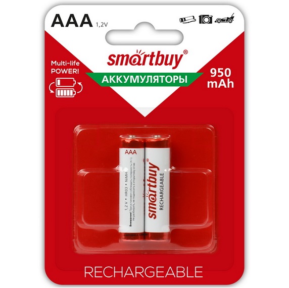 Аккумулятор SMARTBUY R03 BL-2 950 mAh (SBBR-3A02B)