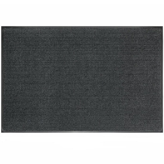 Коврик входной ИЗНОСОСТОЙКИЙ влаговпитывающий 80х120см толщина 8мм ТАФТИНГ серый LAIMA EXPERT 606885