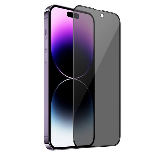 Противоударное стекло NONAME для iPhone 15 Pro , матовое ,полный клей в техпаке