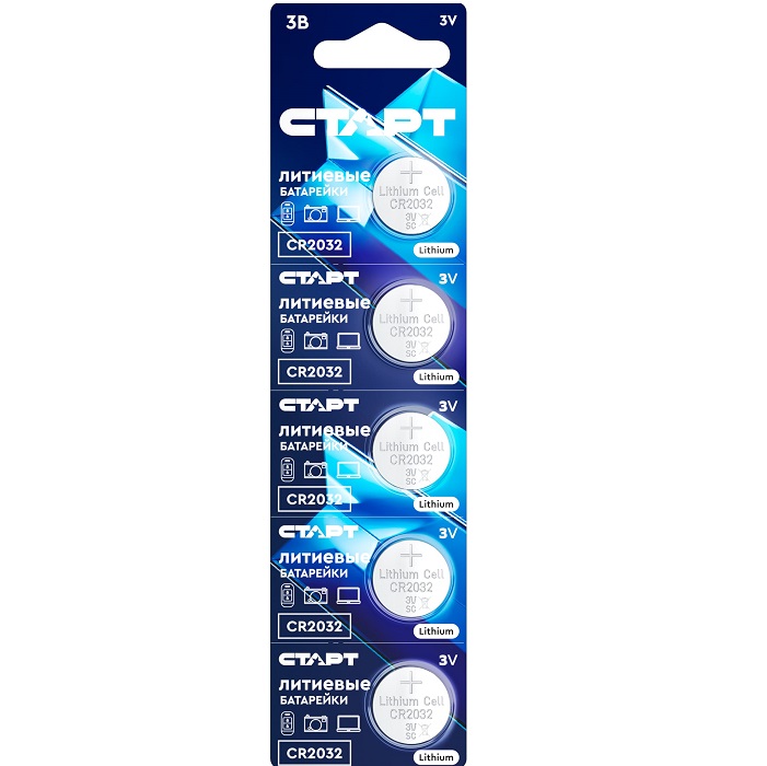 Элемент питания СТАРТ CR2032 BL-5