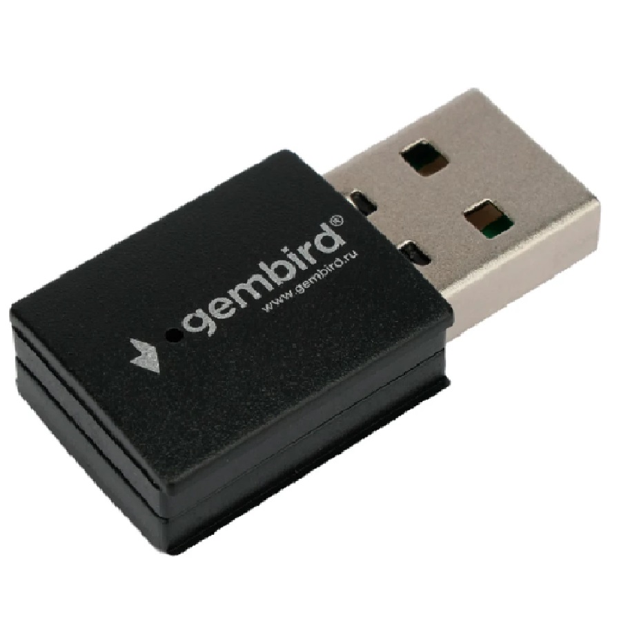 Адаптер WiFi+Bluetooth Gembird WNP-UA-017, 150 Мбит, мини, USB, 802.11b/a/g/n/ac, RTL87