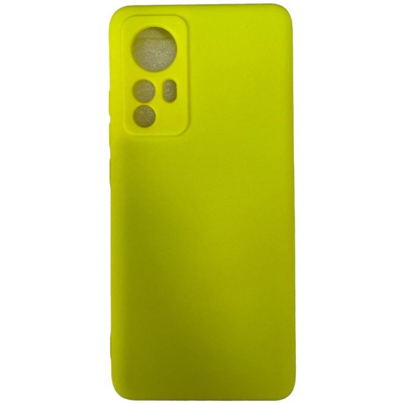 Задняя накладка SILICONE COVER для Xiaomi 12T 5G  №06 Желтый