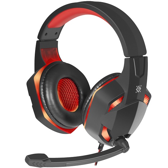 Наушники DEFENDER WARHEAD G-370 Black/Red