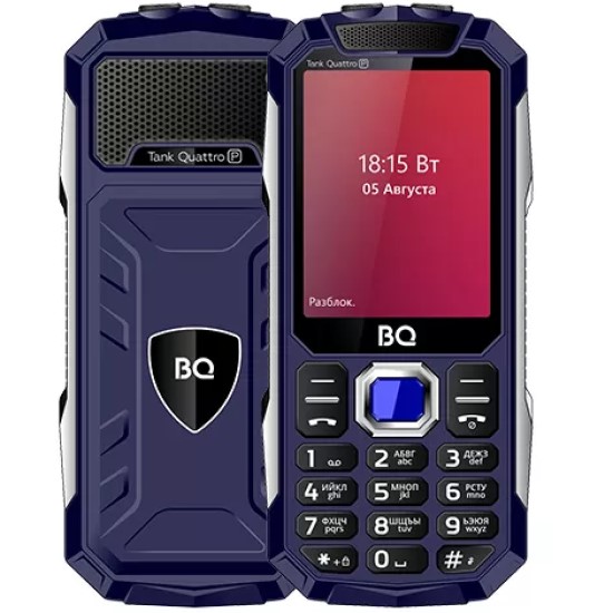 Телефон BQ 2817 Tank Quattro Power синий