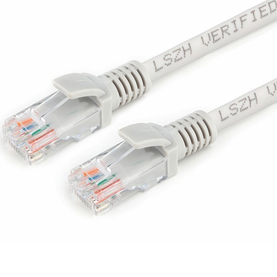 Патч-корд 20.0м LSZH UTP Cablexpert PP31-20M, серый, кат.5e, литой, многожильный