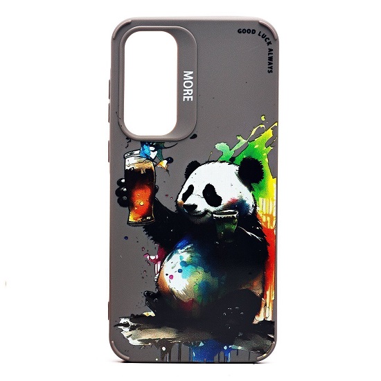 Задняя накладка SC335 для Samsung Galaxy A35  (панда) (grey) (232908)