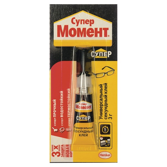 Клей МОМЕНТ Супер моментальный 3гр (608976)