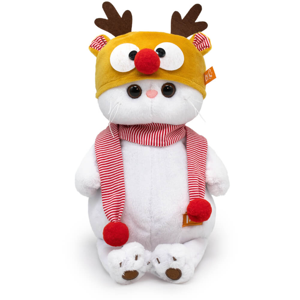 Мягкая игрушка Кошечка Ли-Ли в шапке "Олень", 24 см (LK24-134)
