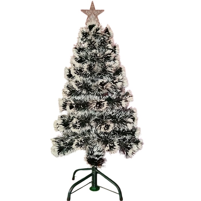 Ёлка с подсветкой светодиодная белые кончики 90 см