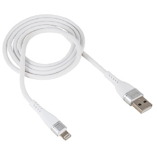 Кабель USB Lightning 1.0м WALKER C580 белый